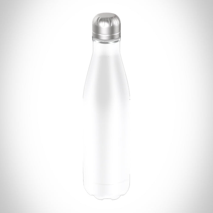 Custom Engraved Logo Insulated Bottle in Matte White