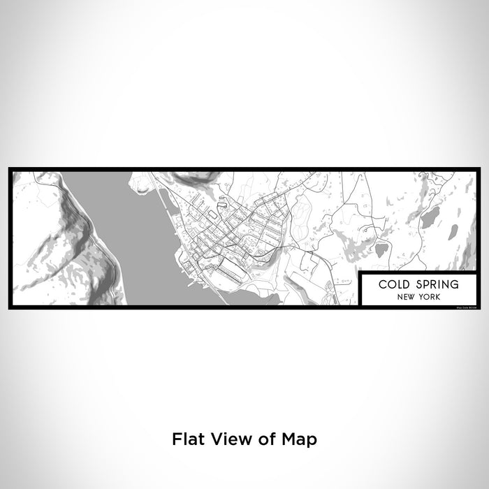 Flat View of Map Custom Cold Spring New York Map Enamel Mug in Classic