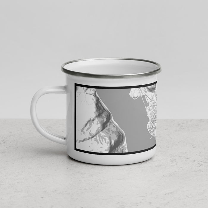Left View Custom Cold Spring New York Map Enamel Mug in Classic