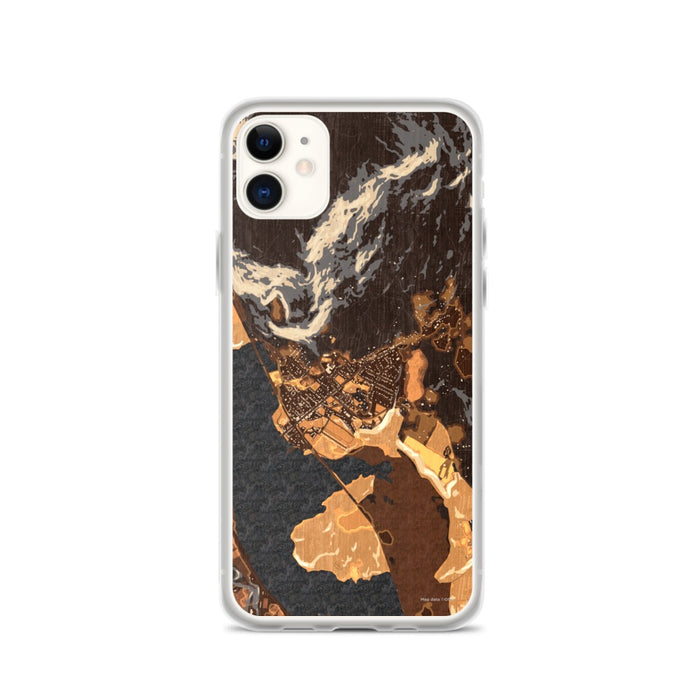 Custom iPhone 11 Cold Spring New York Map Phone Case in Ember