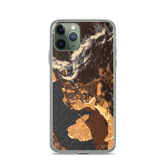 Custom iPhone 11 Pro Cold Spring New York Map Phone Case in Ember