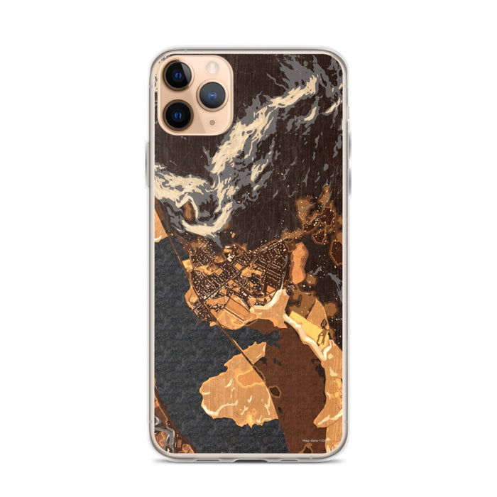 Custom iPhone 11 Pro Max Cold Spring New York Map Phone Case in Ember