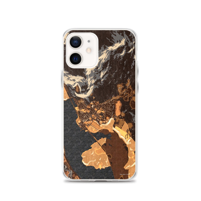 Custom iPhone 12 Cold Spring New York Map Phone Case in Ember