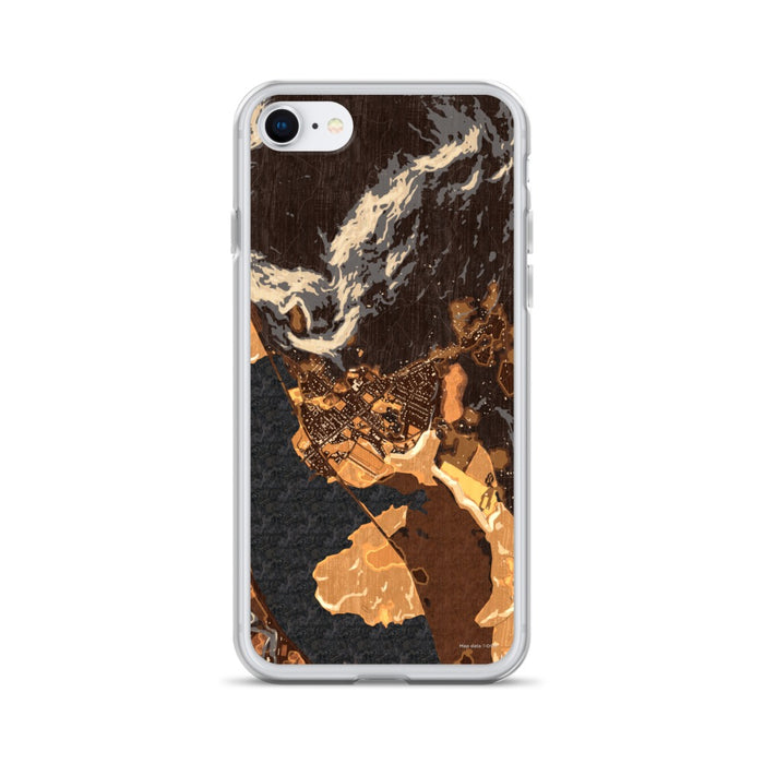 Custom iPhone SE Cold Spring New York Map Phone Case in Ember