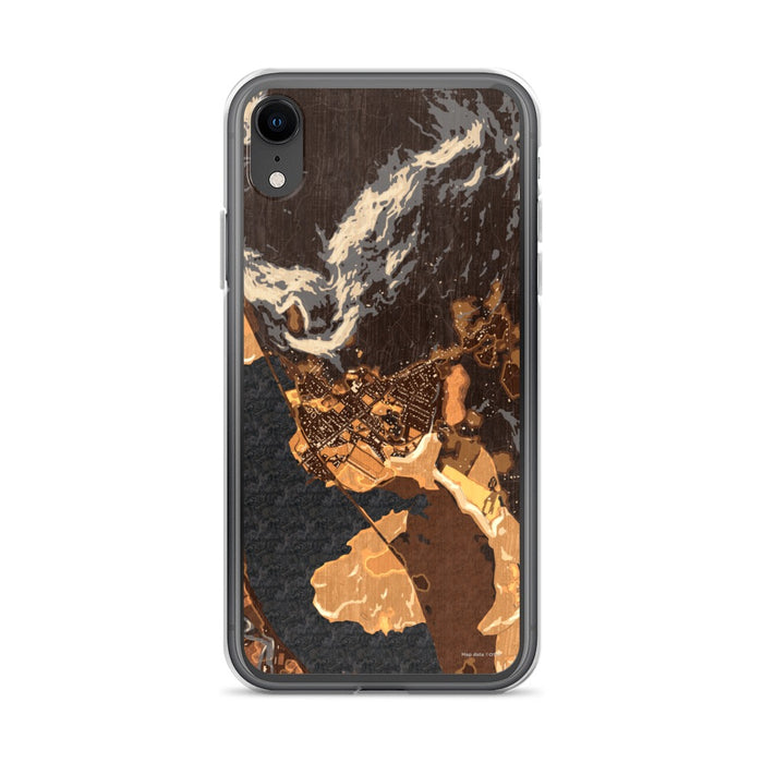 Custom iPhone XR Cold Spring New York Map Phone Case in Ember