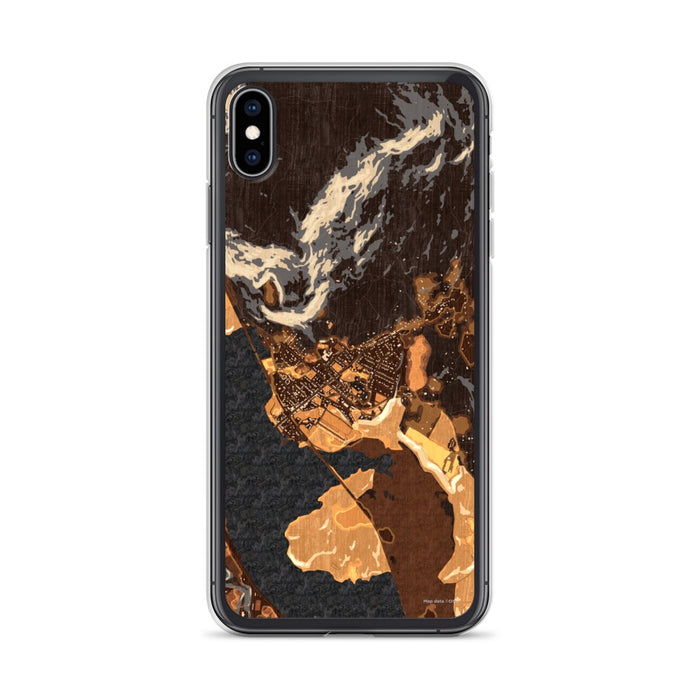 Custom iPhone XS Max Cold Spring New York Map Phone Case in Ember
