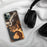 Custom Cold Spring New York Map Phone Case in Ember on Table with Black Headphones
