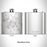 Rendered View of Cold Spring New York Map Engraving on 6oz Stainless Steel Flask