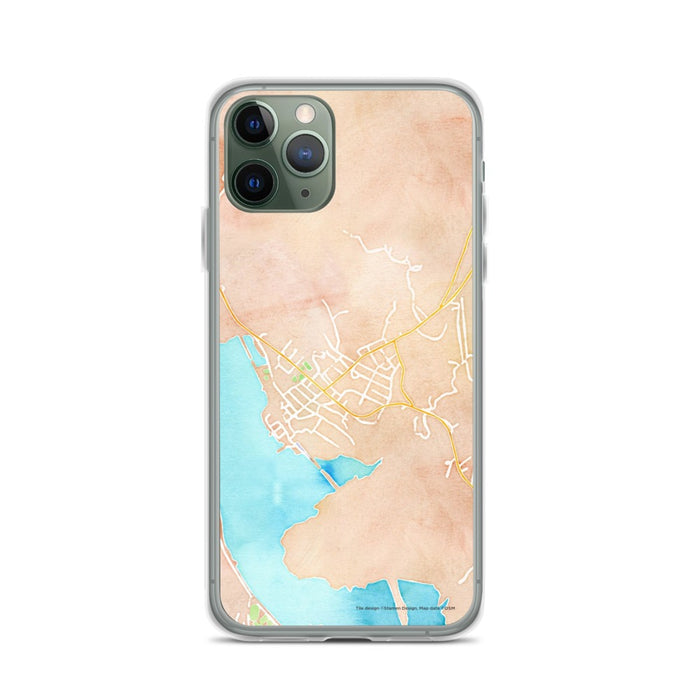 Custom iPhone 11 Pro Cold Spring New York Map Phone Case in Watercolor