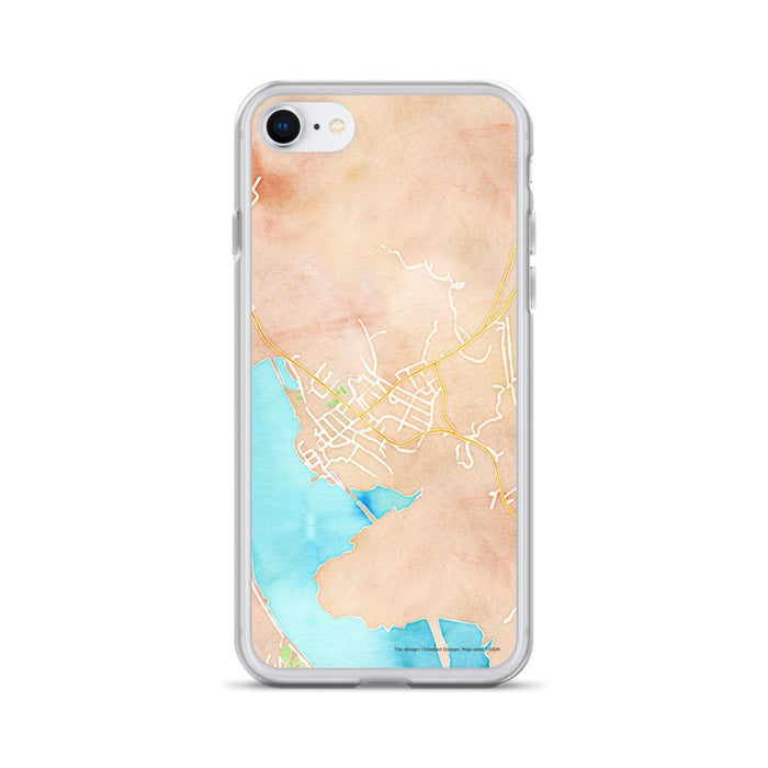 Custom iPhone SE Cold Spring New York Map Phone Case in Watercolor