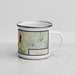 Right View Custom Cold Spring New York Map Enamel Mug in Woodblock