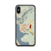 Custom iPhone X/XS Cold Spring New York Map Phone Case in Woodblock