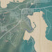 Coleraine Minnesota Map Print in Afternoon Style Zoomed In Close Up Showing Details