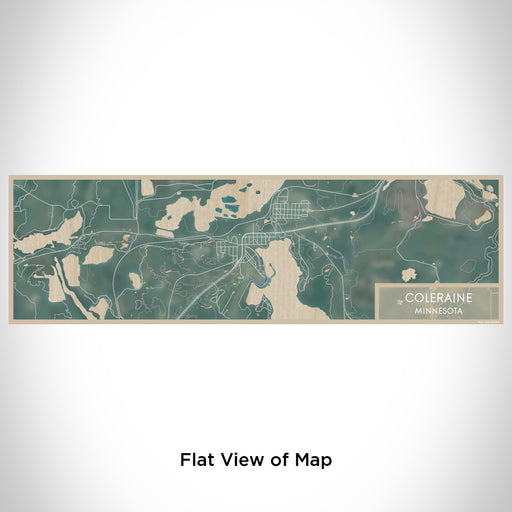 Flat View of Map Custom Coleraine Minnesota Map Enamel Mug in Afternoon