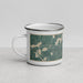 Left View Custom Coleraine Minnesota Map Enamel Mug in Afternoon