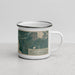 Right View Custom Coleraine Minnesota Map Enamel Mug in Afternoon