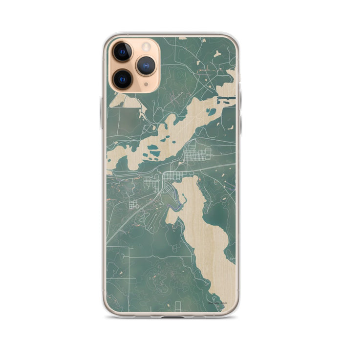 Custom iPhone 11 Pro Max Coleraine Minnesota Map Phone Case in Afternoon