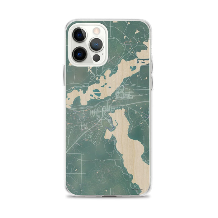 Custom iPhone 12 Pro Max Coleraine Minnesota Map Phone Case in Afternoon