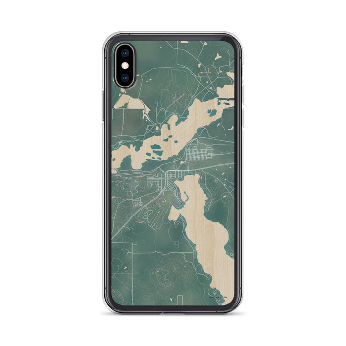 Custom iPhone XS Max Coleraine Minnesota Map Phone Case in Afternoon