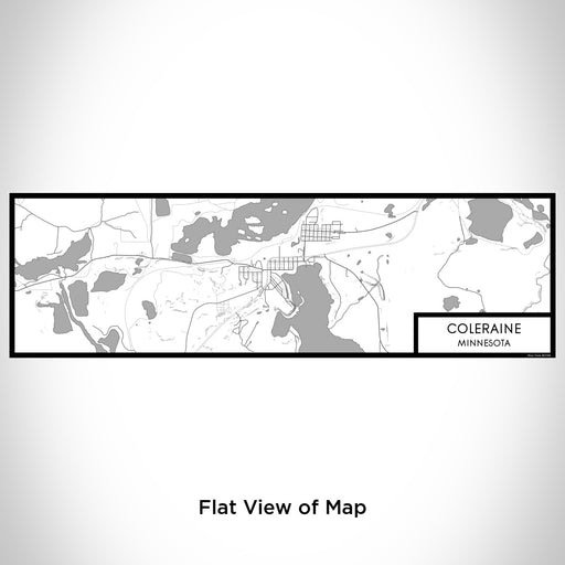 Flat View of Map Custom Coleraine Minnesota Map Enamel Mug in Classic