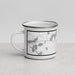 Left View Custom Coleraine Minnesota Map Enamel Mug in Classic