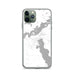 Custom iPhone 11 Pro Coleraine Minnesota Map Phone Case in Classic