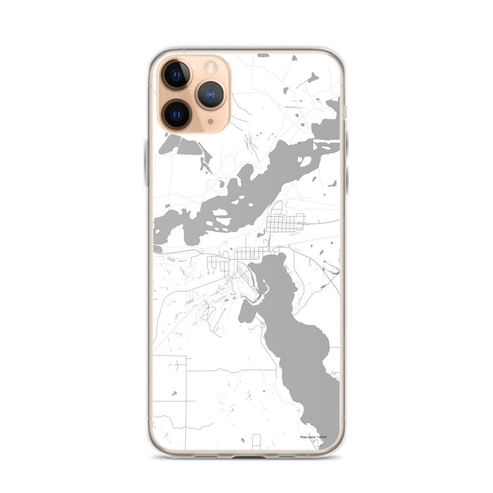 Custom iPhone 11 Pro Max Coleraine Minnesota Map Phone Case in Classic