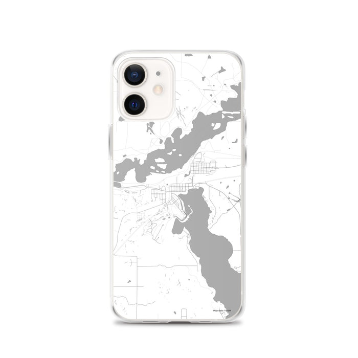Custom iPhone 12 Coleraine Minnesota Map Phone Case in Classic