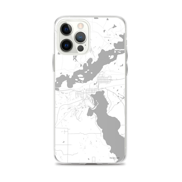 Custom iPhone 12 Pro Max Coleraine Minnesota Map Phone Case in Classic