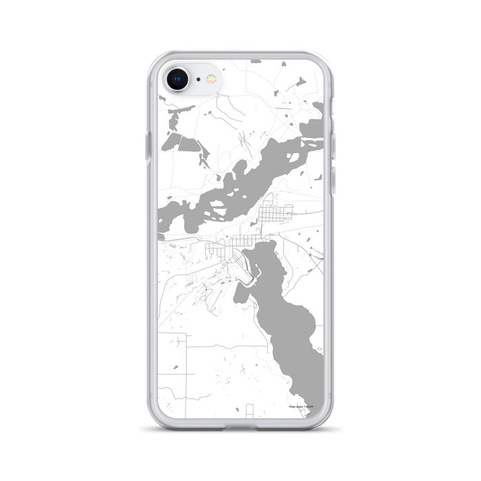 Custom iPhone SE Coleraine Minnesota Map Phone Case in Classic