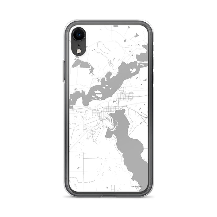 Custom iPhone XR Coleraine Minnesota Map Phone Case in Classic