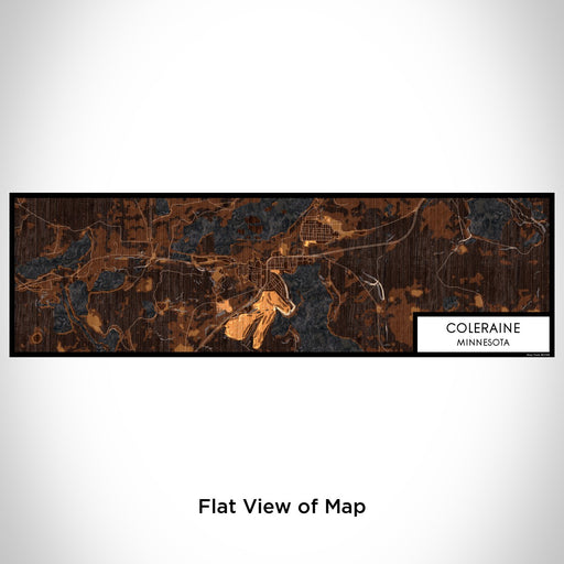 Flat View of Map Custom Coleraine Minnesota Map Enamel Mug in Ember