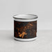 Front View Custom Coleraine Minnesota Map Enamel Mug in Ember