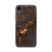 Custom iPhone XR Coleraine Minnesota Map Phone Case in Ember