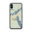 Custom iPhone X/XS Coleraine Minnesota Map Phone Case in Woodblock
