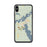 Custom iPhone XS Max Coleraine Minnesota Map Phone Case in Woodblock