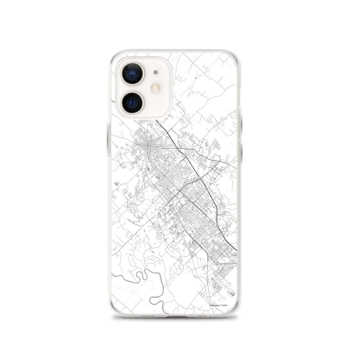 Custom College Station Texas Map iPhone 12 Phone Case in Classic