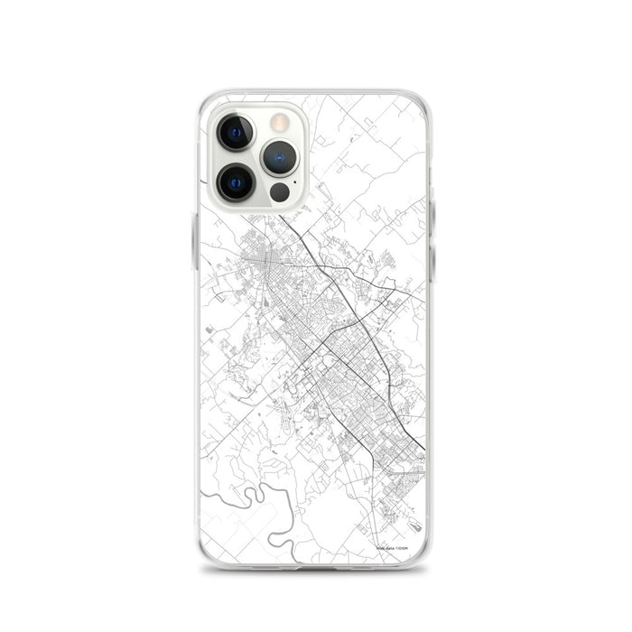 Custom College Station Texas Map iPhone 12 Pro Phone Case in Classic