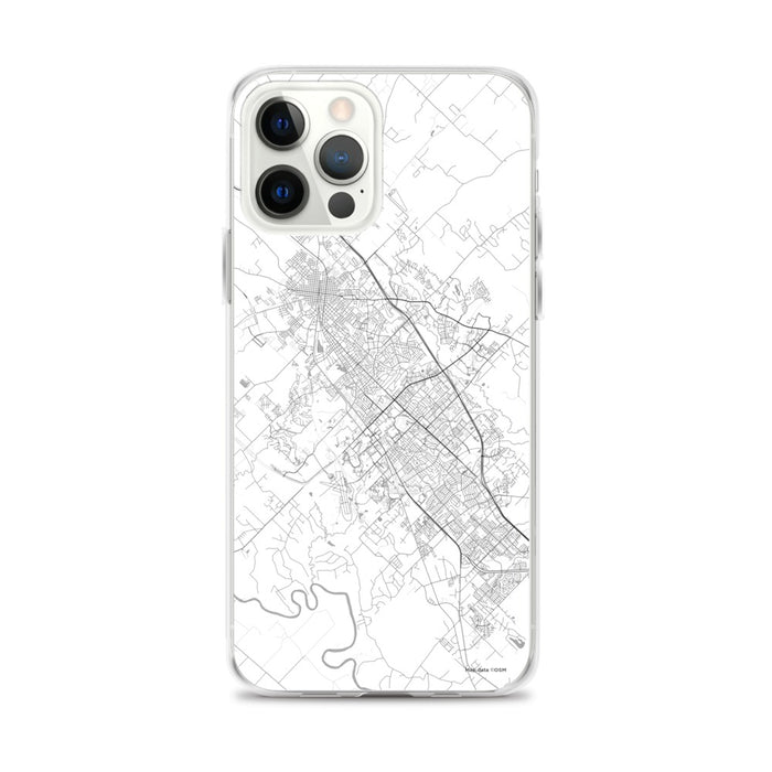 Custom College Station Texas Map iPhone 12 Pro Max Phone Case in Classic
