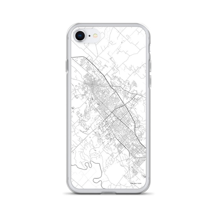 Custom College Station Texas Map iPhone SE Phone Case in Classic