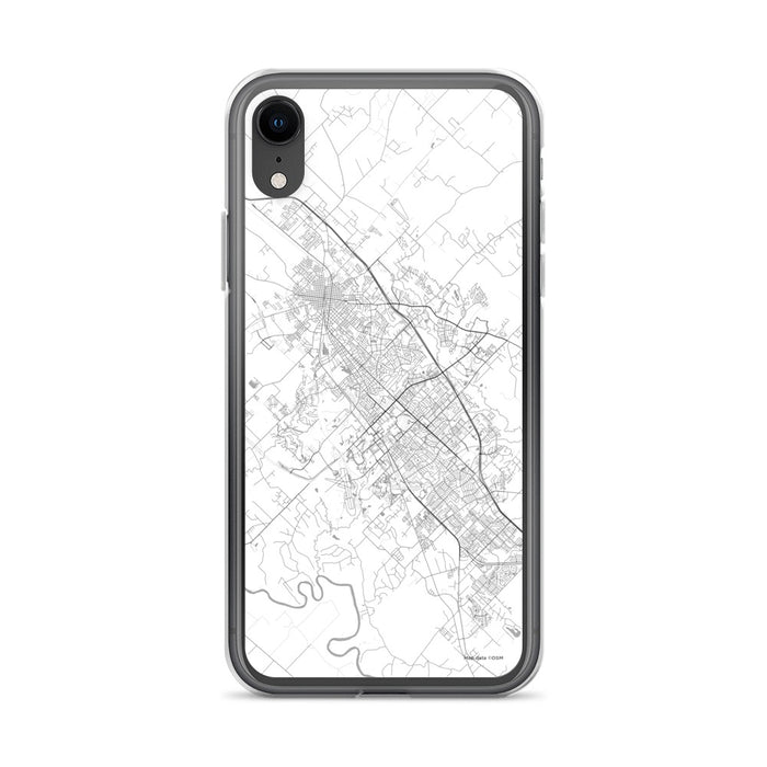 Custom College Station Texas Map Phone Case in Classic