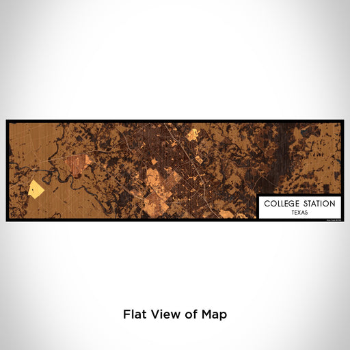 Flat View of Map Custom College Station Texas Map Enamel Mug in Ember
