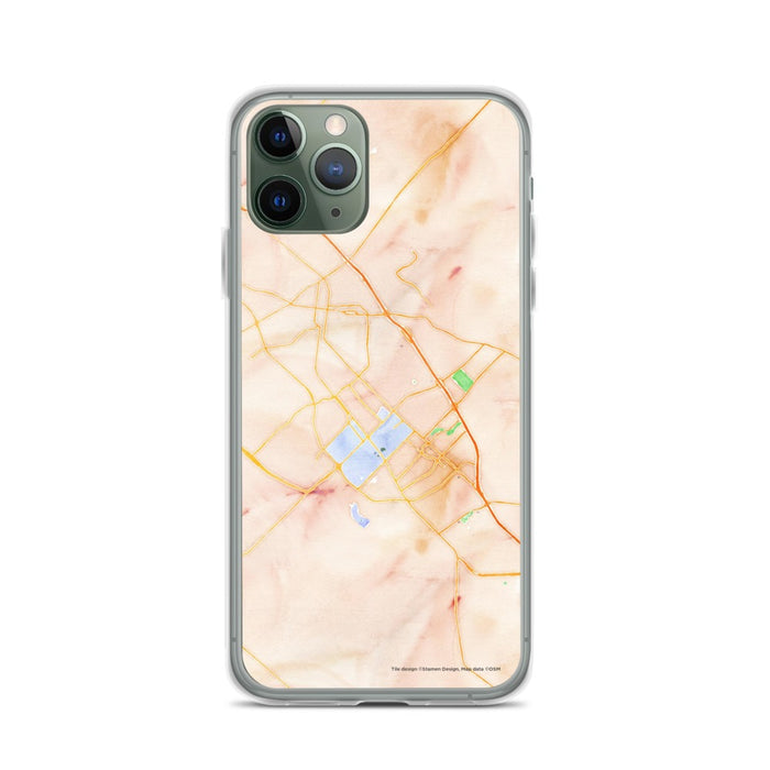 Custom College Station Texas Map Phone Case in Watercolor