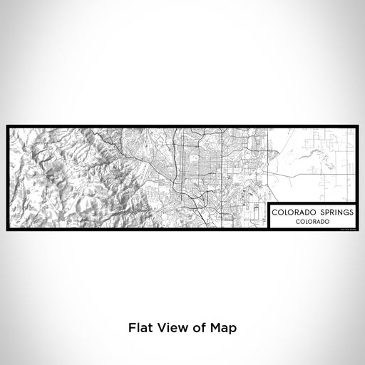 Flat View of Map Custom Colorado Springs Colorado Map Enamel Mug in Classic