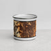 Front View Custom Colorado Springs Colorado Map Enamel Mug in Ember