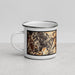 Left View Custom Colorado Springs Colorado Map Enamel Mug in Ember