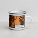 Right View Custom Colorado Springs Colorado Map Enamel Mug in Ember