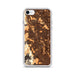 Custom Colorado Springs Colorado Map iPhone SE Phone Case in Ember