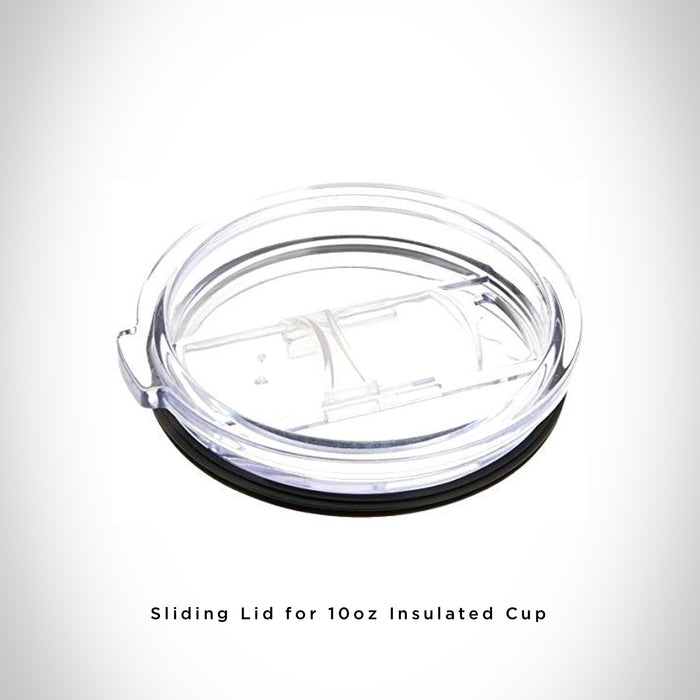 Closeup View of Sliding Lid for 10oz Stainless Steel Insulated Cup