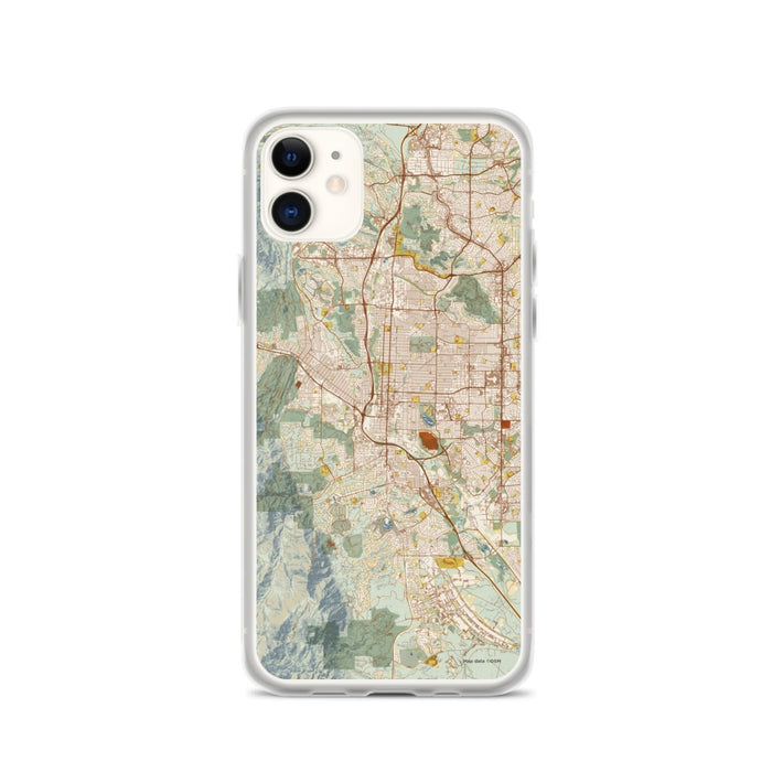 Custom Colorado Springs Colorado Map Phone Case in Woodblock